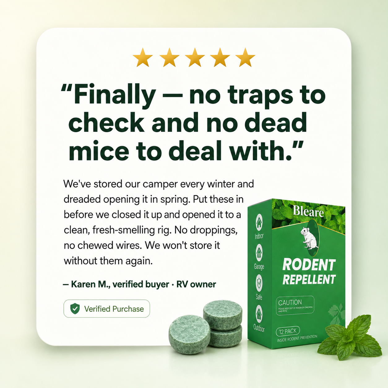 Pepermint Rodent Repellent Pods